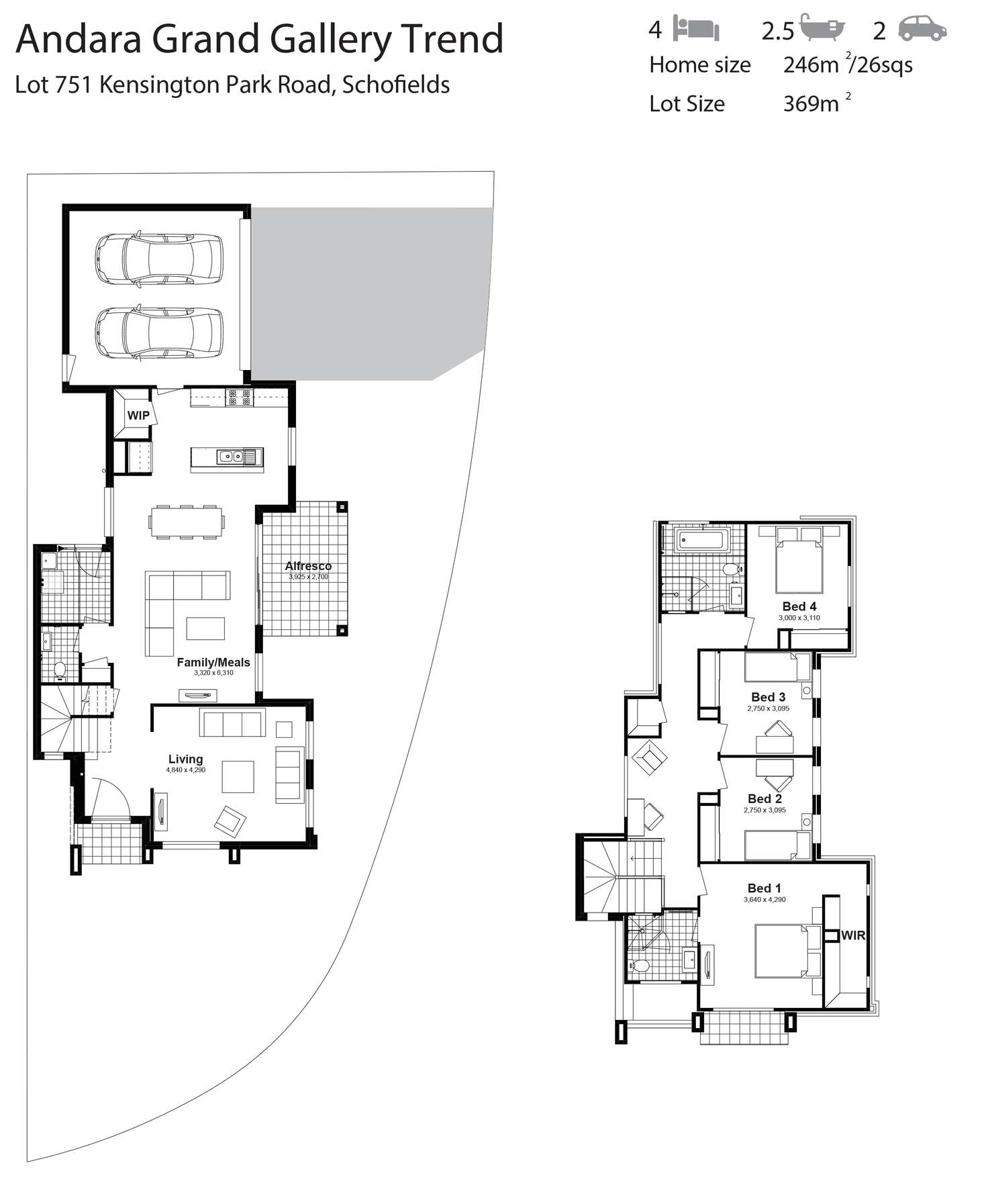 Floorplan of Homely house listing, Lot 751 Kensington Park Road, Schofields NSW 2762