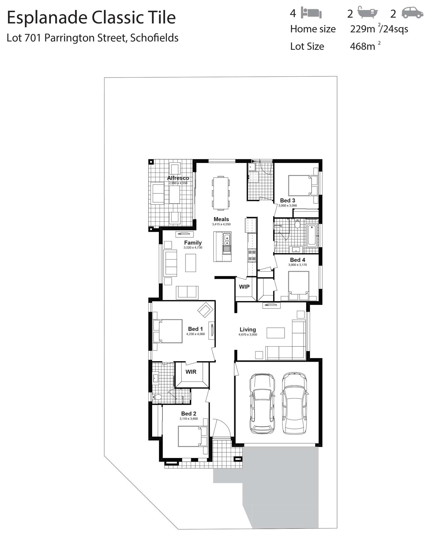 Floorplan of Homely house listing, Lot 701 Parrington Street, Schofields NSW 2762
