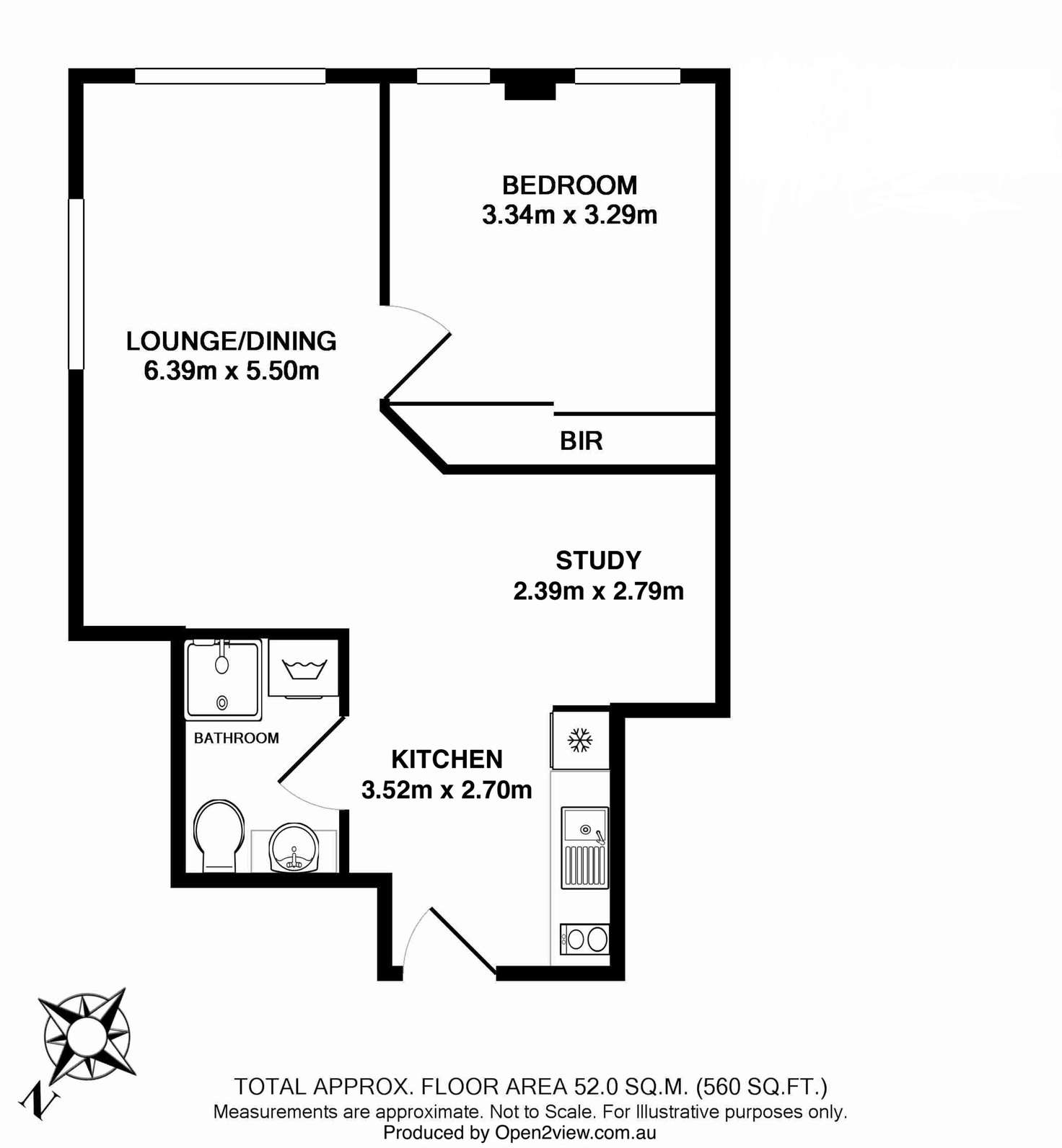 Floorplan of Homely apartment listing, 1701/38 Bridge Street, Sydney NSW 2000