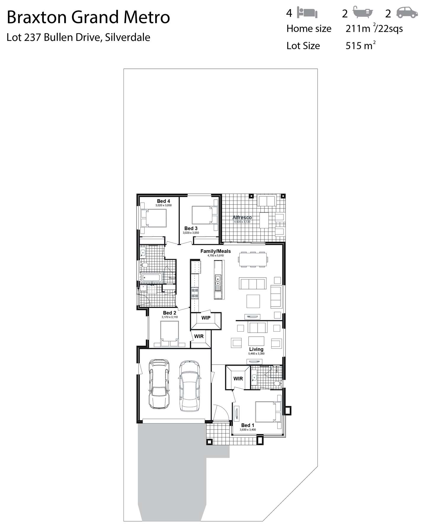 Floorplan of Homely house listing, Lot 237 Bullen Drive, Silverdale NSW 2752