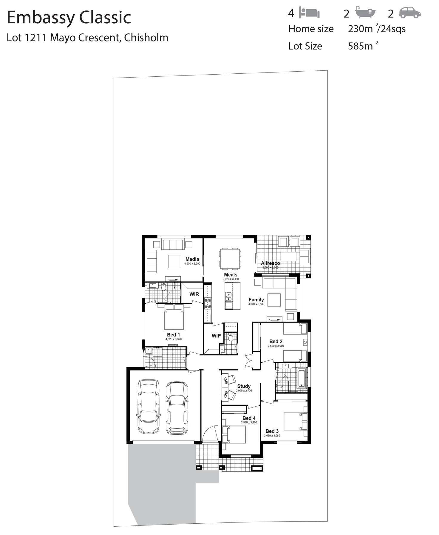 Floorplan of Homely house listing, Lot 1211 Mayo Crescent, Chisholm NSW 2322