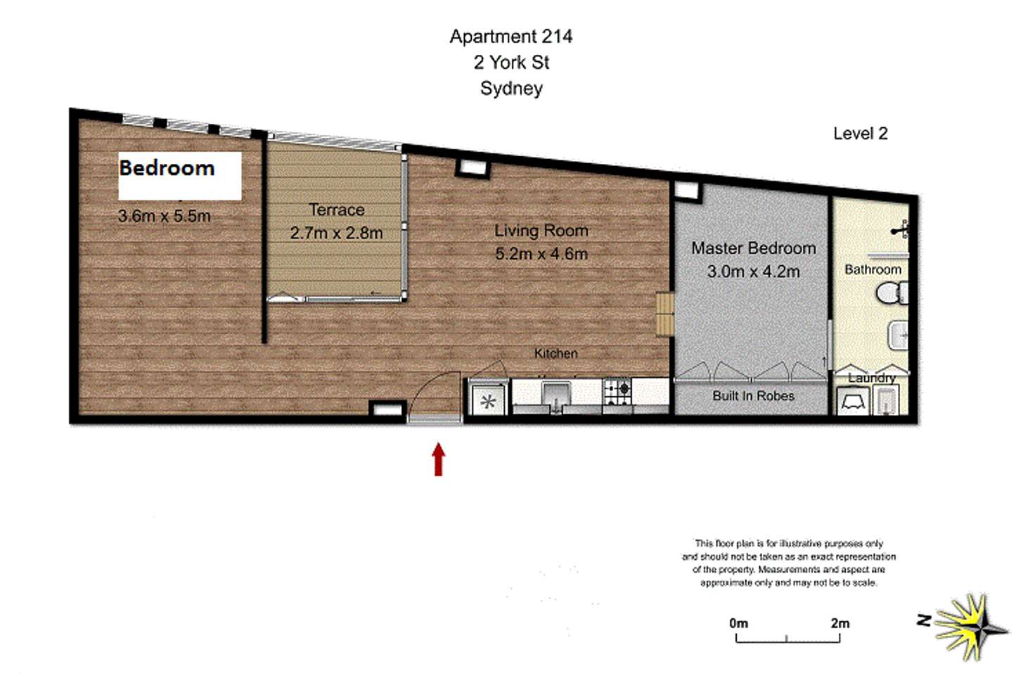 Floorplan of Homely apartment listing, 2 York Street, Sydney NSW 2000