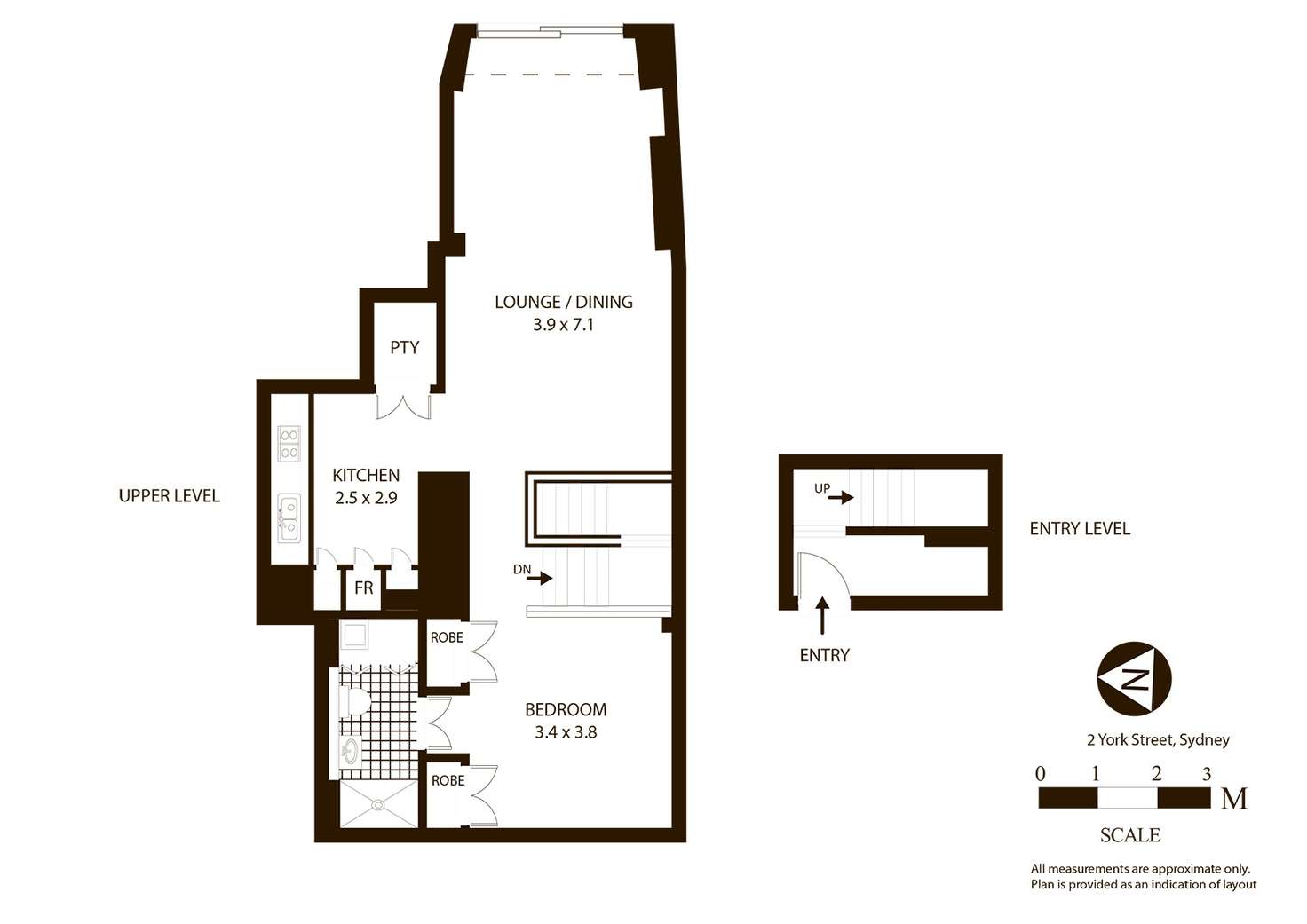 Floorplan of Homely apartment listing, 2 York Street, Sydney NSW 2000