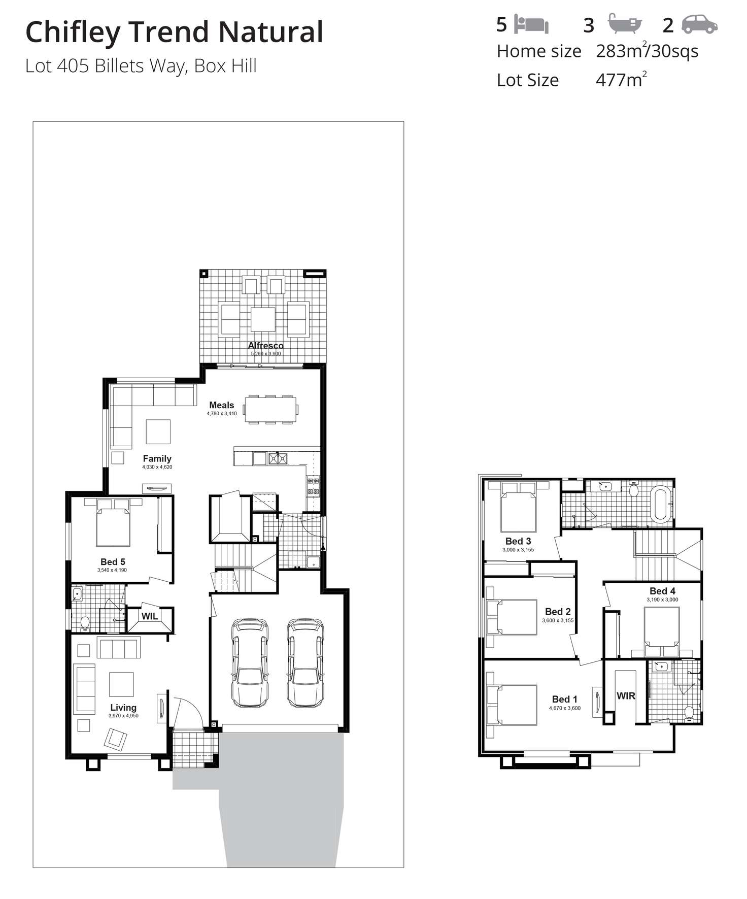 Floorplan of Homely house listing, Lot 405 Billets Way, Box Hill NSW 2765