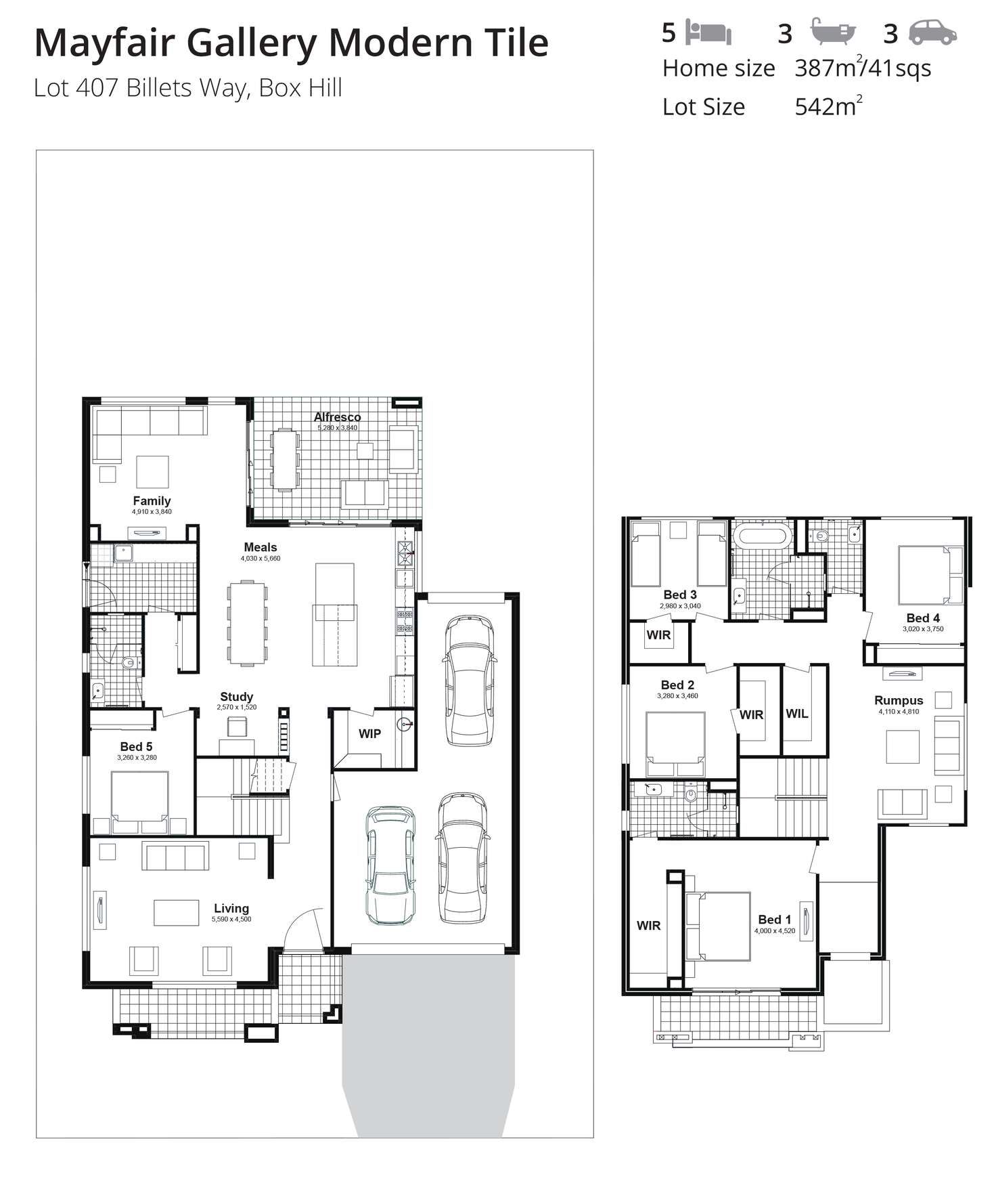 Floorplan of Homely house listing, Lot 407 Billets Way, Box Hill NSW 2765