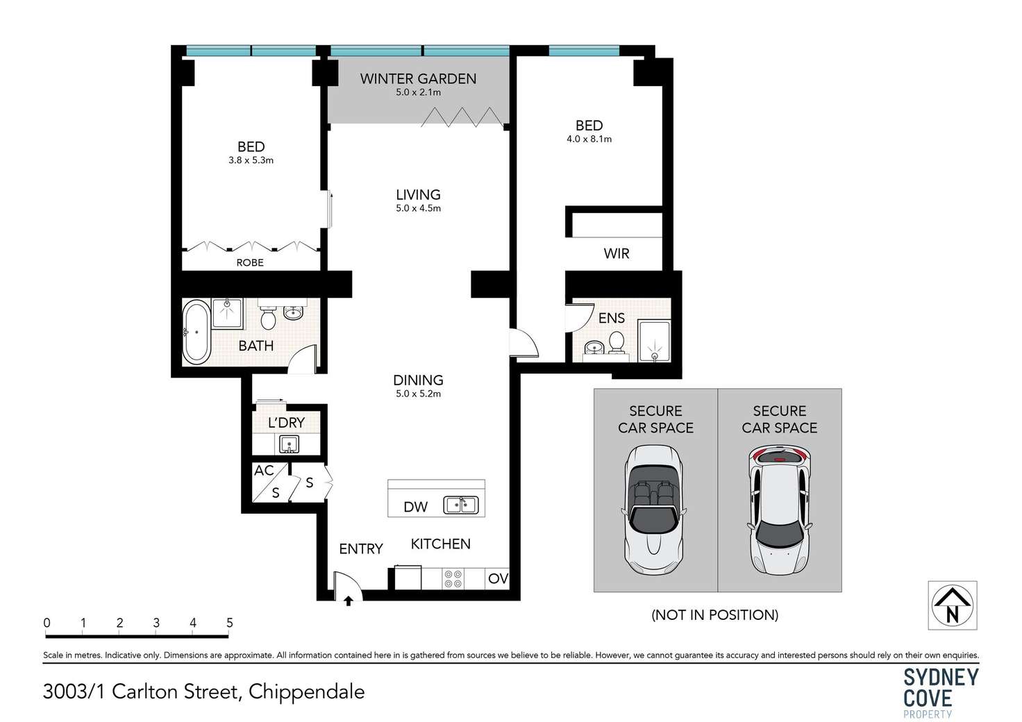 Floorplan of Homely apartment listing, 3003/1 Carlton Street, Chippendale NSW 2008