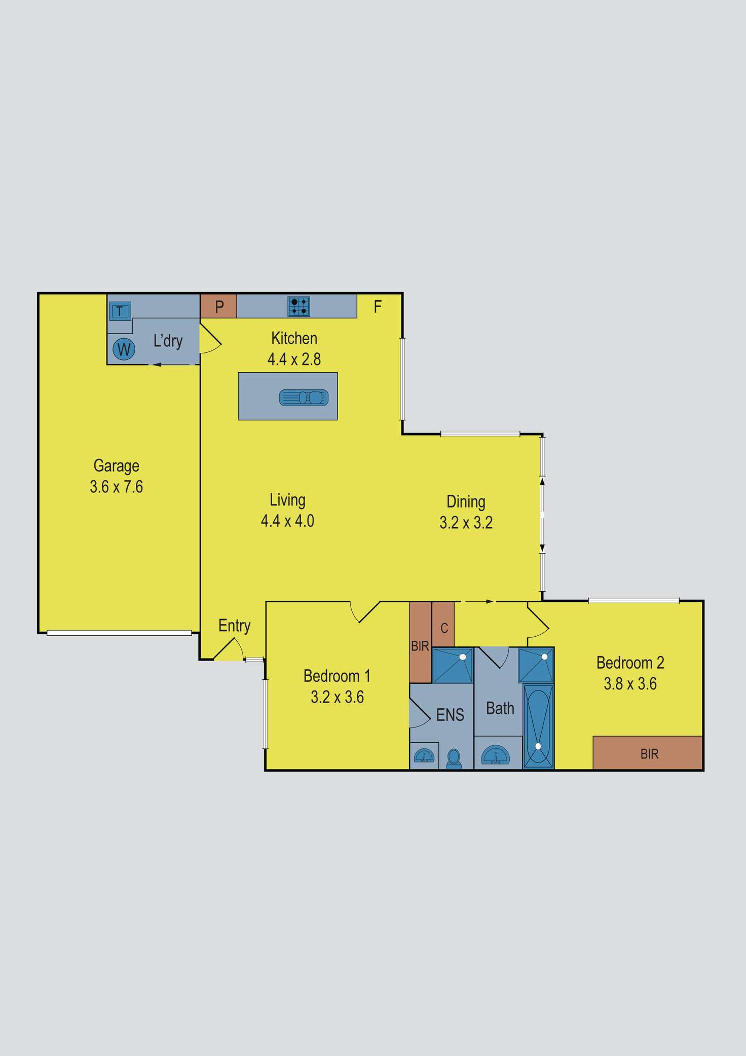 Floorplan of Homely unit listing, 3/53 Matthews Avenue, Airport West VIC 3042