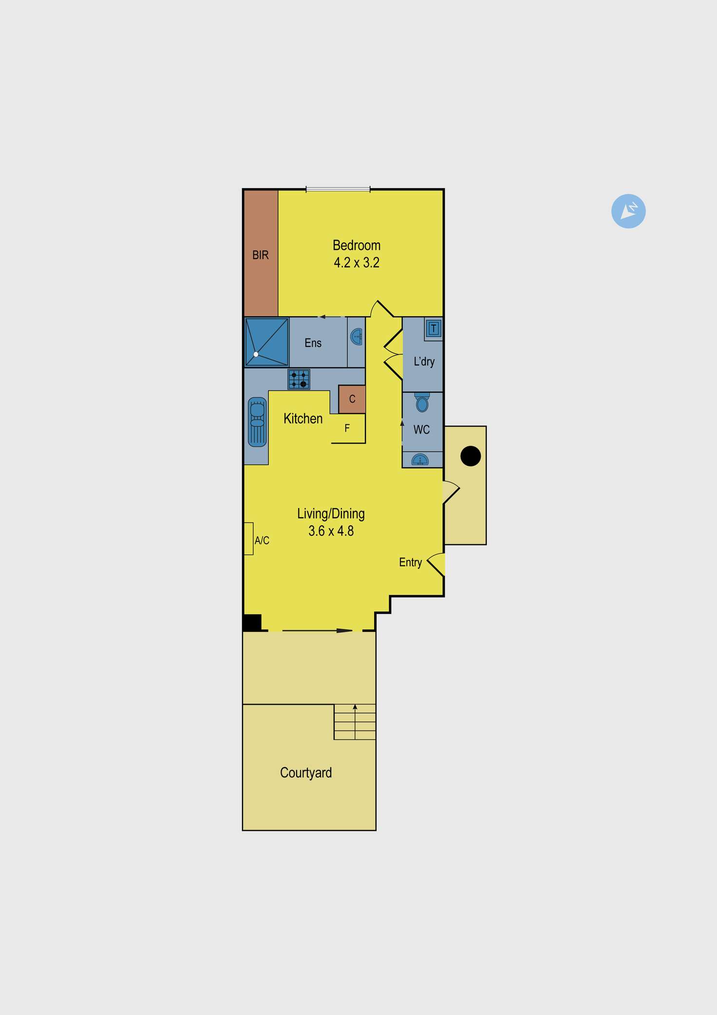 Floorplan of Homely apartment listing, 3/1 Stockade Avenue, Coburg VIC 3058