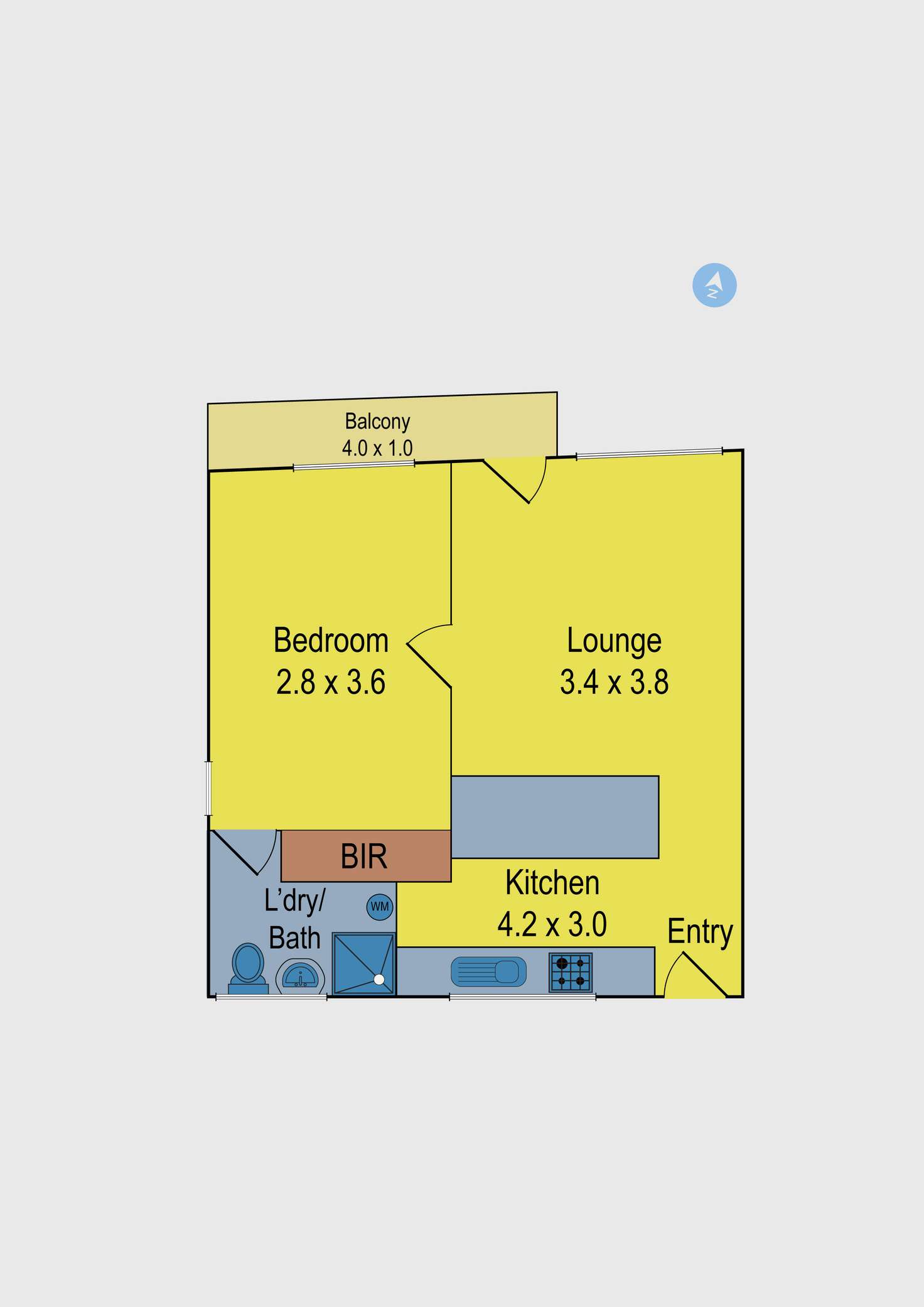 Floorplan of Homely apartment listing, 6/16 Wallace Street, Brunswick West VIC 3055