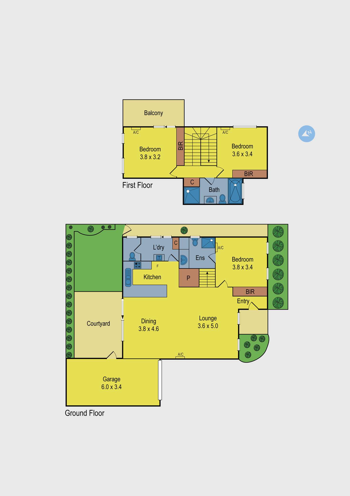 Floorplan of Homely townhouse listing, 4/35-37 Fitzpatrick Drive, Altona Meadows VIC 3028