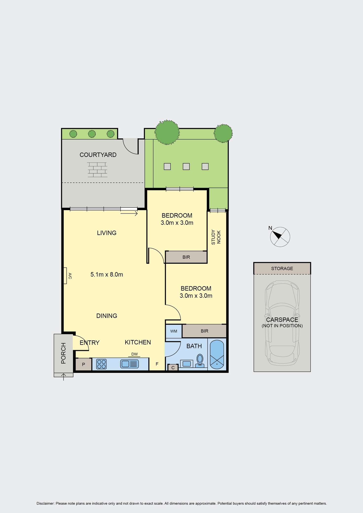 Floorplan of Homely apartment listing, 5/8 Crefden Street, Maidstone VIC 3012