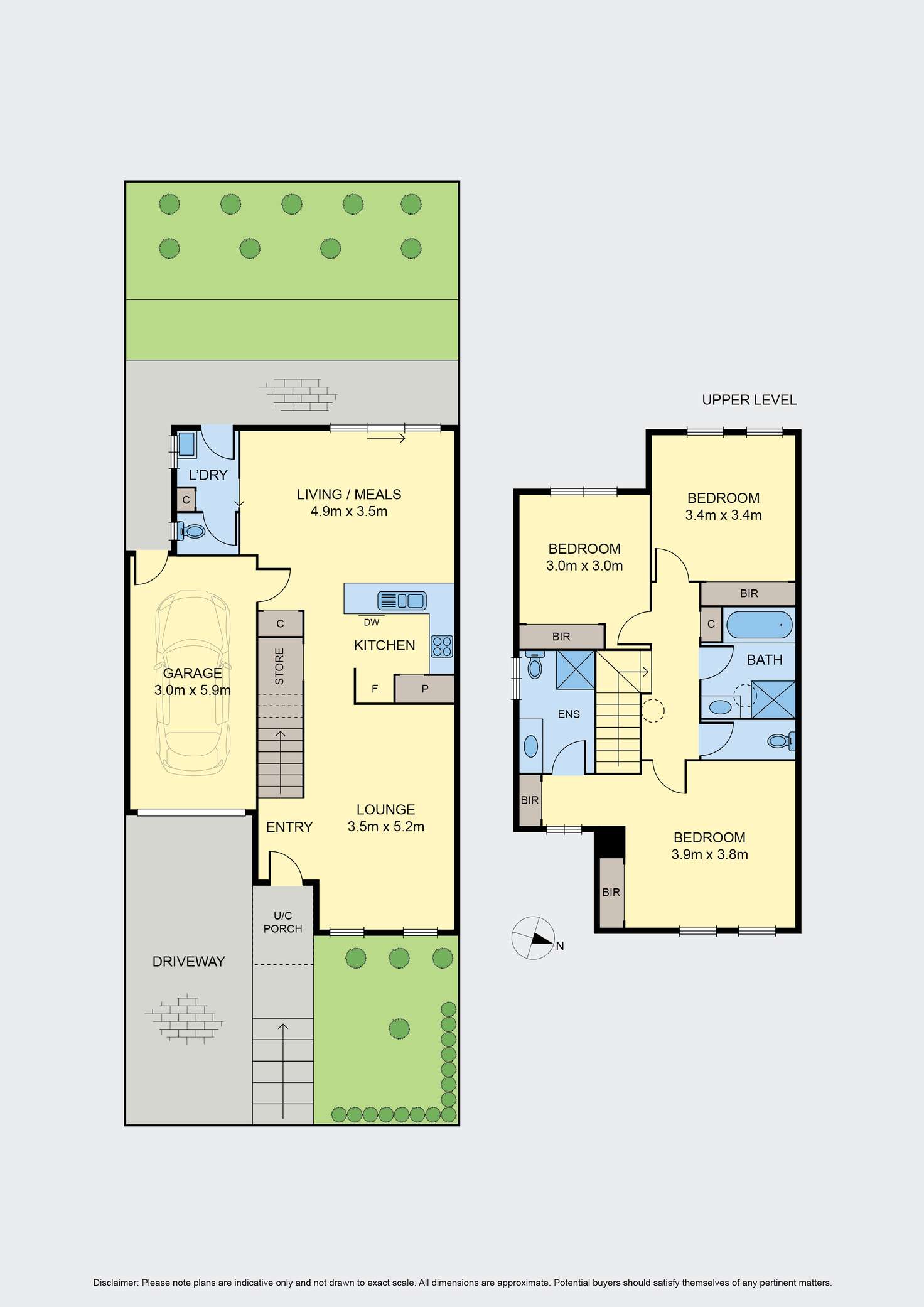Floorplan of Homely townhouse listing, 35 Balerno Circle, Gowanbrae VIC 3043