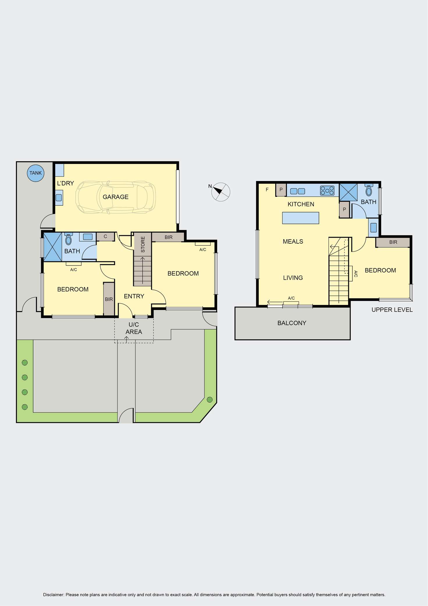 Floorplan of Homely townhouse listing, 1/28 Bulla Road, Strathmore VIC 3041