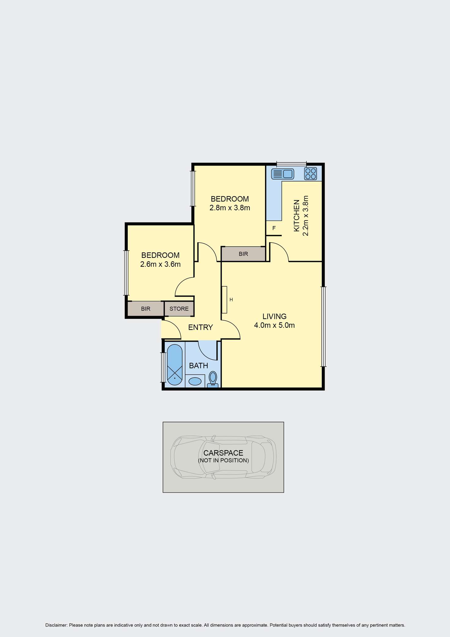 Floorplan of Homely unit listing, 22/614 Moreland Road, Brunswick West VIC 3055