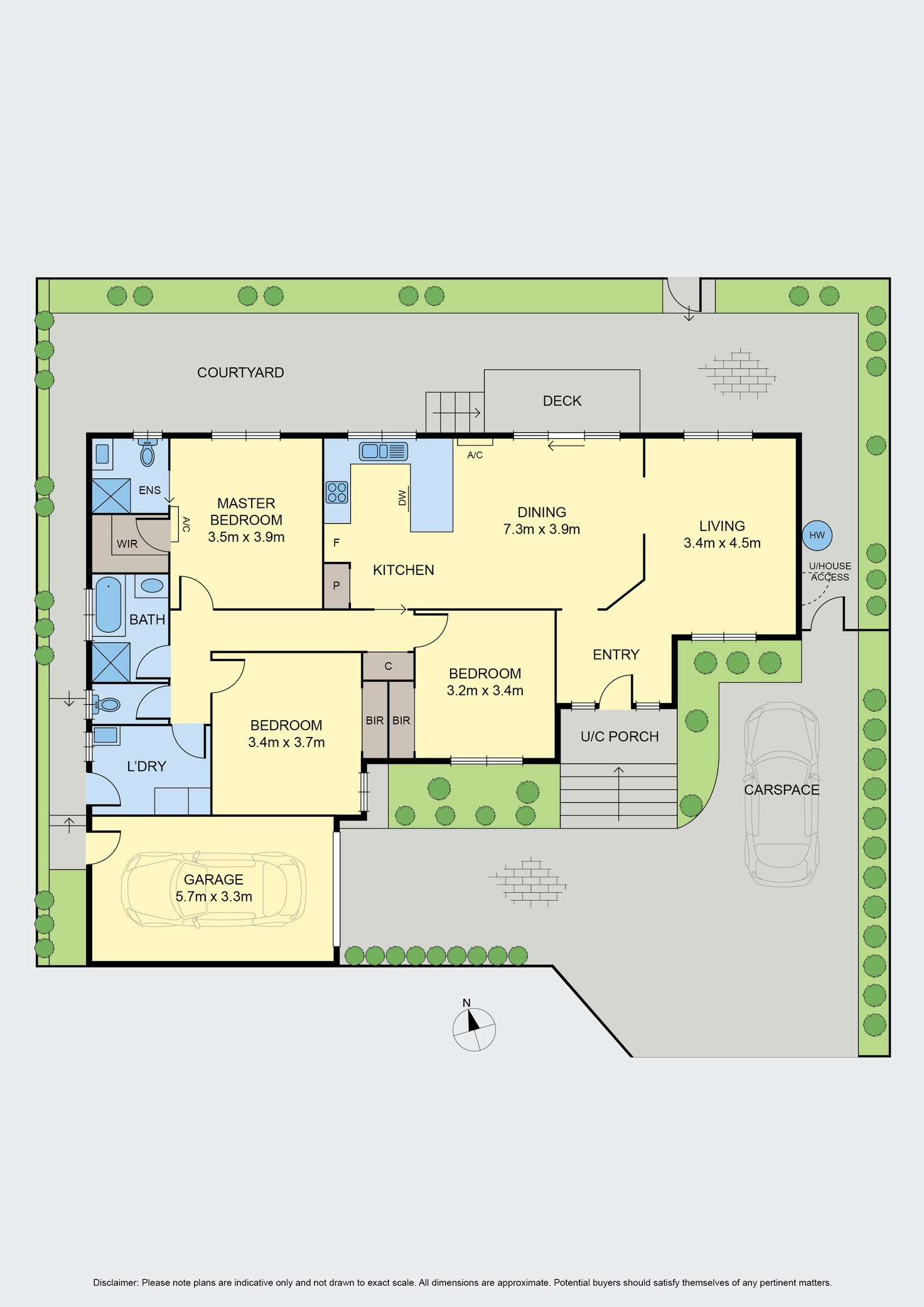 Floorplan of Homely villa listing, 420B Buckley Street, Essendon West VIC 3040