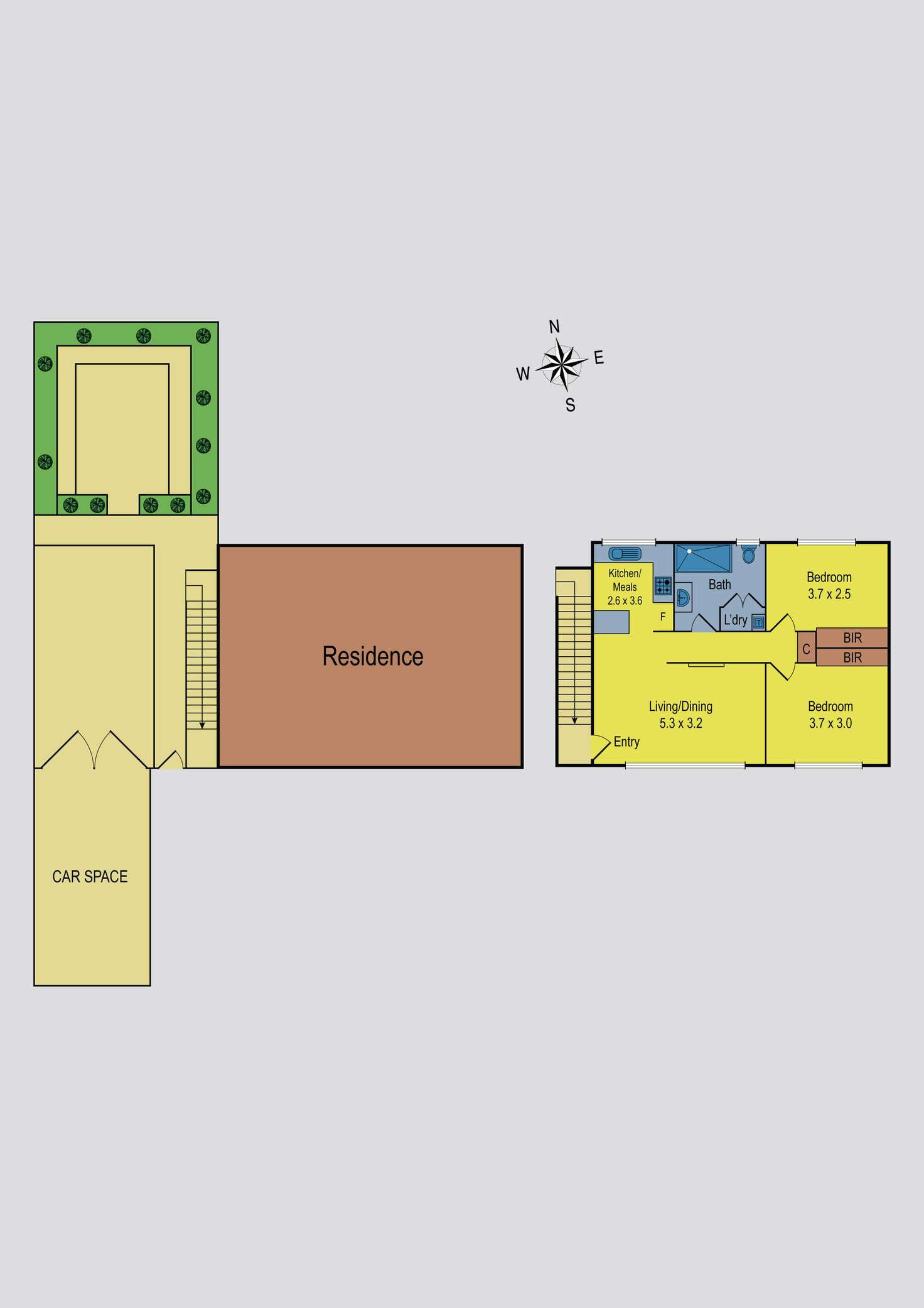 Floorplan of Homely unit listing, 3/2B Mary Street, Essendon VIC 3040