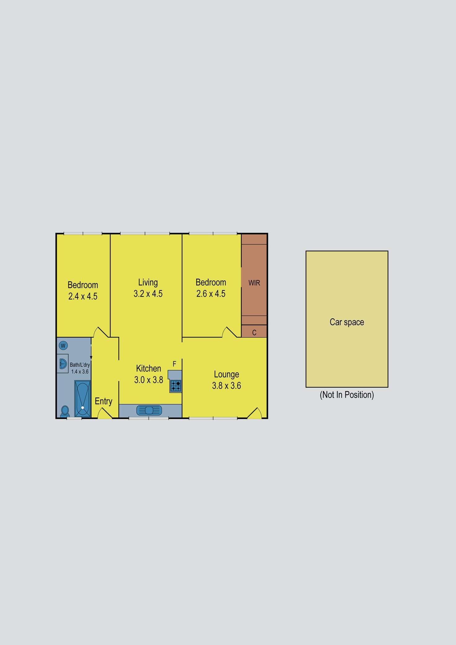 Floorplan of Homely unit listing, 2/25 Harold Street, Ascot Vale VIC 3032