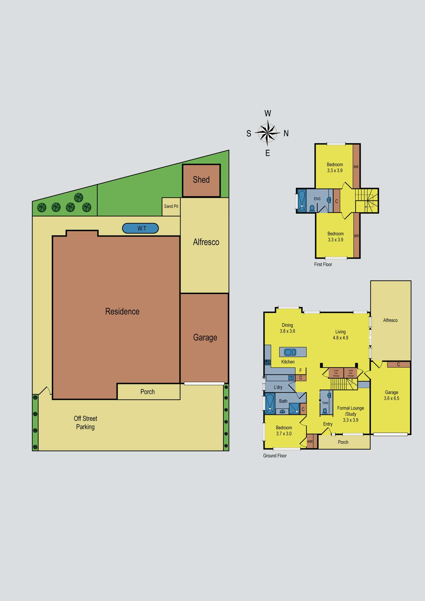 Floorplan of Homely townhouse listing, 2/7 Langton Street, Glenroy VIC 3046