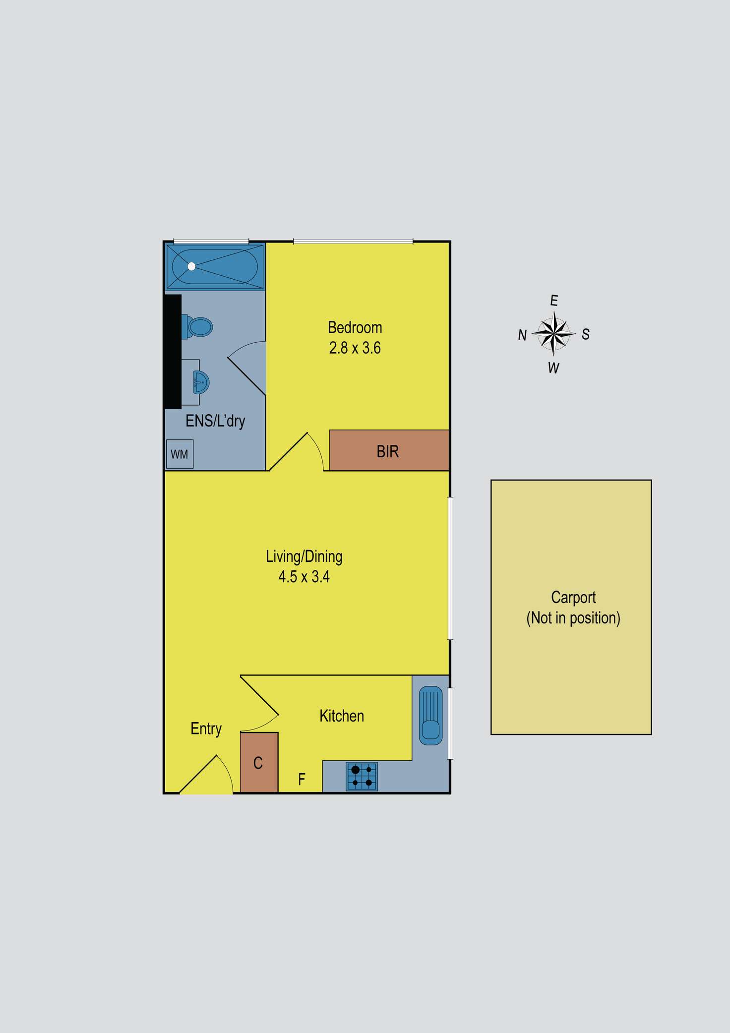 Floorplan of Homely unit listing, 6/39 St Kinnord Street, Aberfeldie VIC 3040