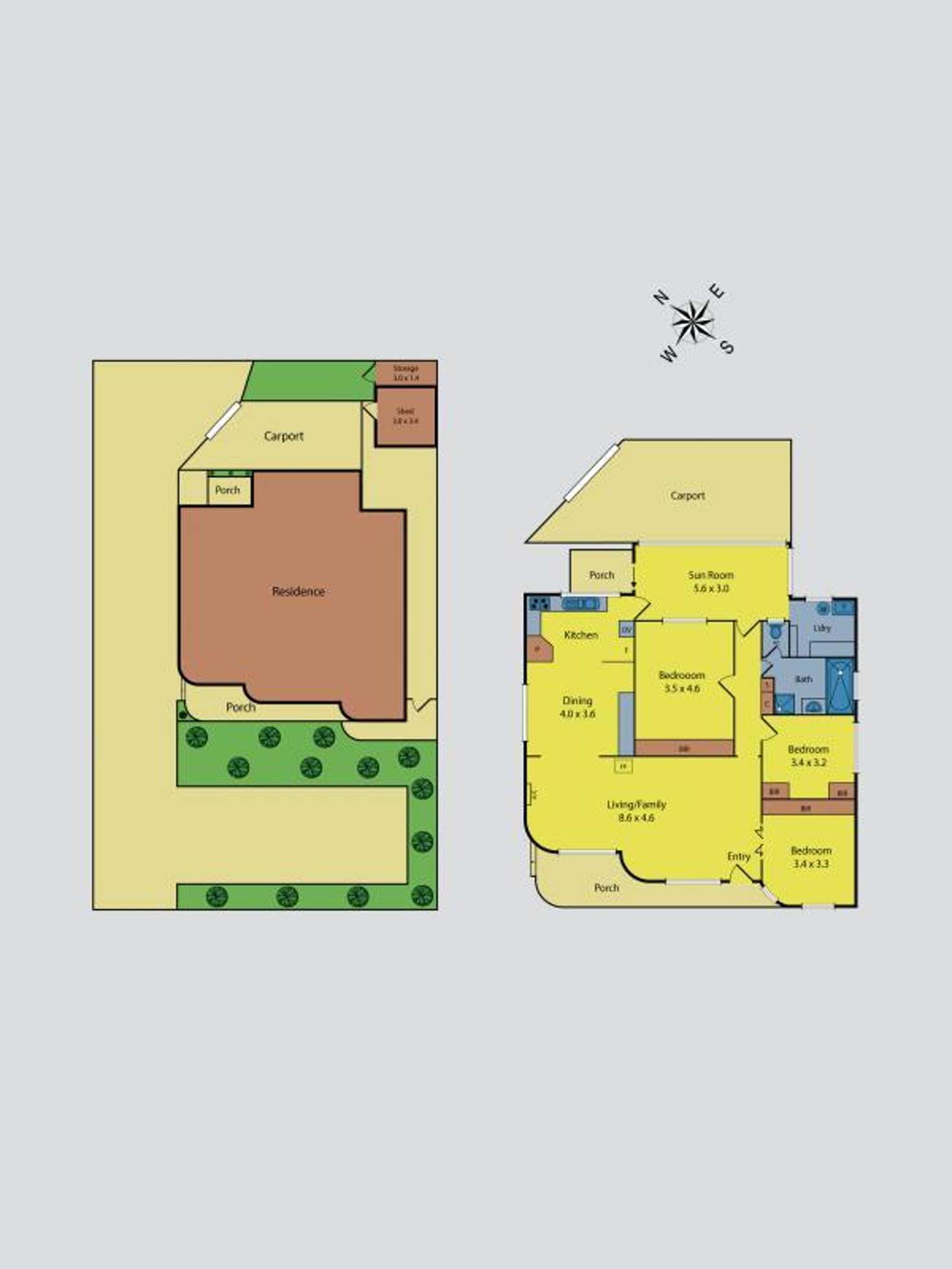 Floorplan of Homely unit listing, 1/46 Waratah Avenue, Tullamarine VIC 3043