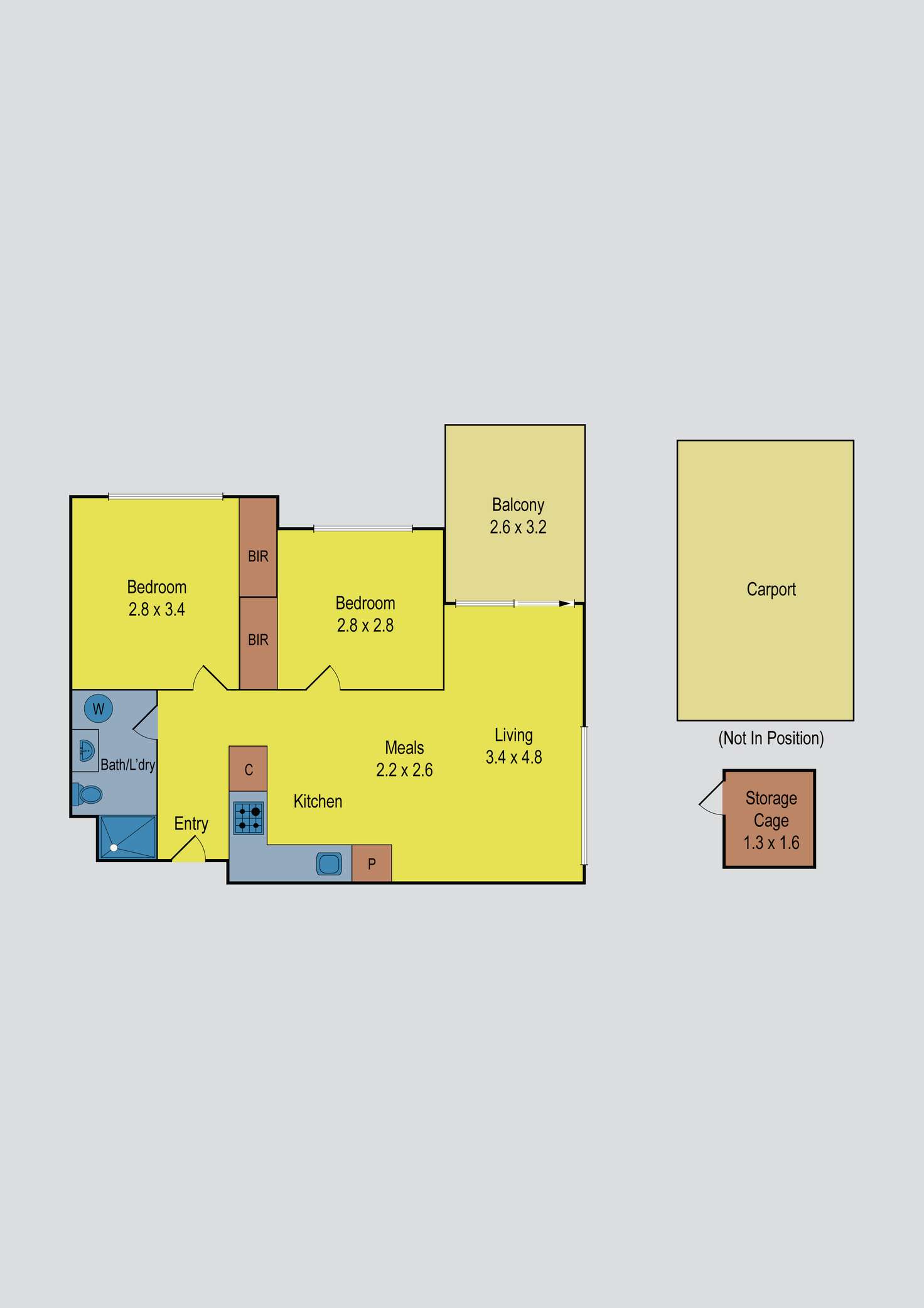 Floorplan of Homely apartment listing, 211/2-4 Murray Street, Brunswick West VIC 3055