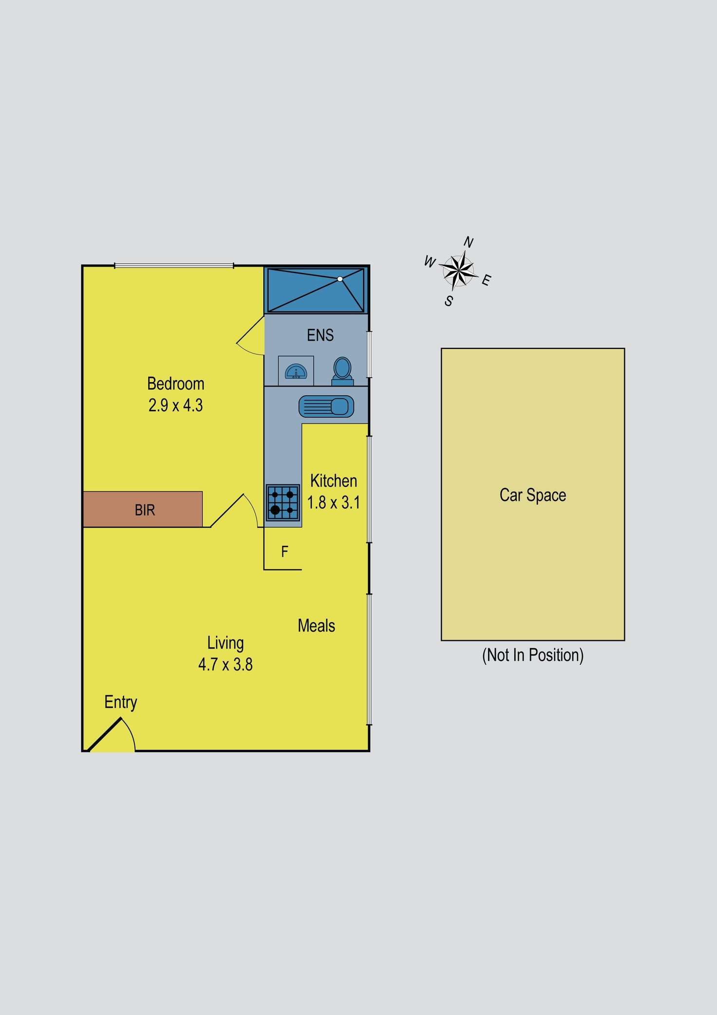 Floorplan of Homely apartment listing, 1/8 Glass Street, Essendon VIC 3040