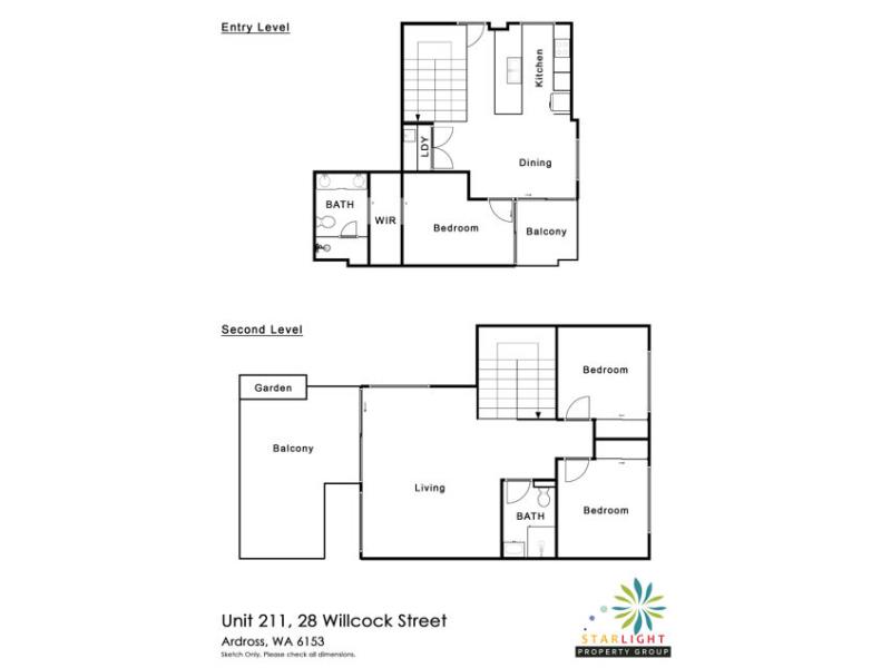 Floorplan of Homely apartment listing, 211/26-28 Willcock Street, Ardross WA 6153