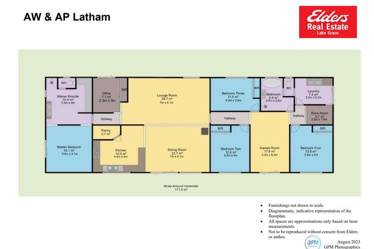 Floorplan of Homely farmlet listing, 3904 Hyden - Mount Walker Road, Woolocutty WA 6369