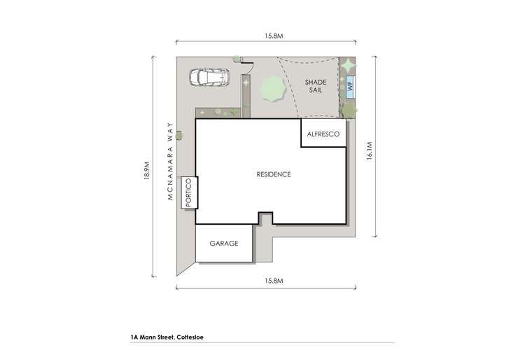 Floorplan of Homely house listing, 1A Mann Street, Cottesloe WA 6011