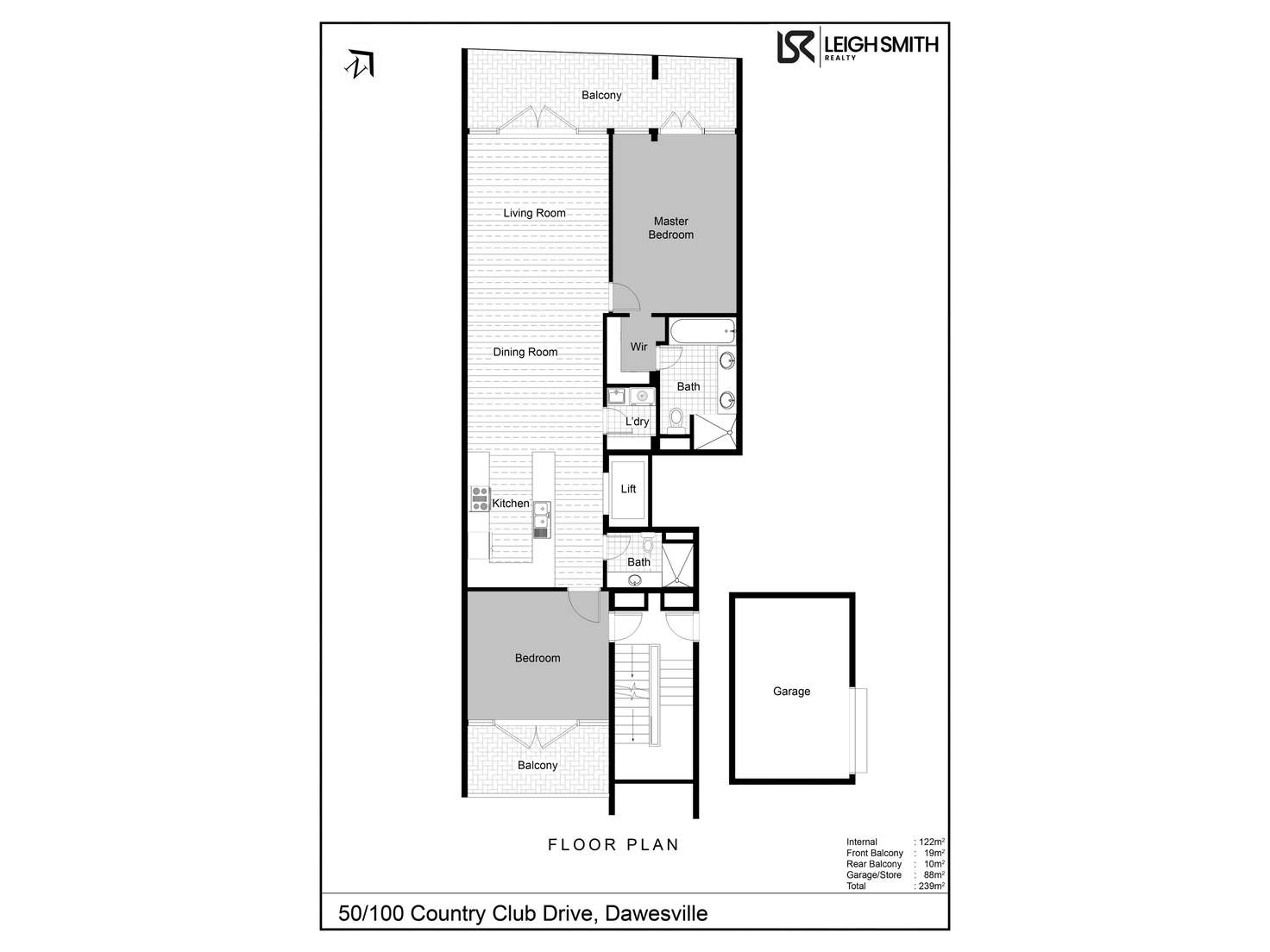 Floorplan of Homely unit listing, 50/100 Country Club Drive, Dawesville WA 6211