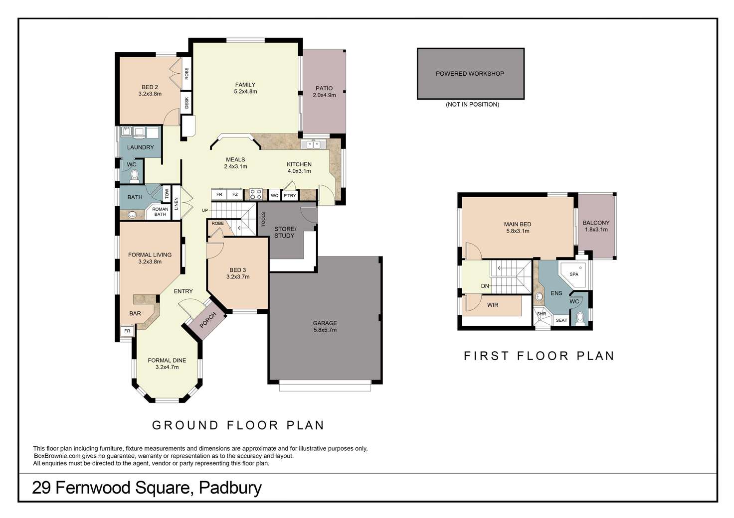 Floorplan of Homely house listing, 29 Fernwood Square, Padbury WA 6025
