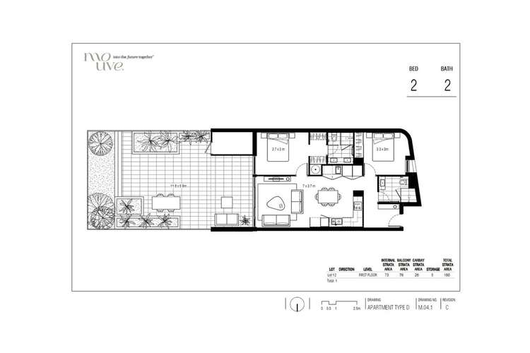 Floorplan of Homely apartment listing, 12/238 Oxford Street, Leederville WA 6007