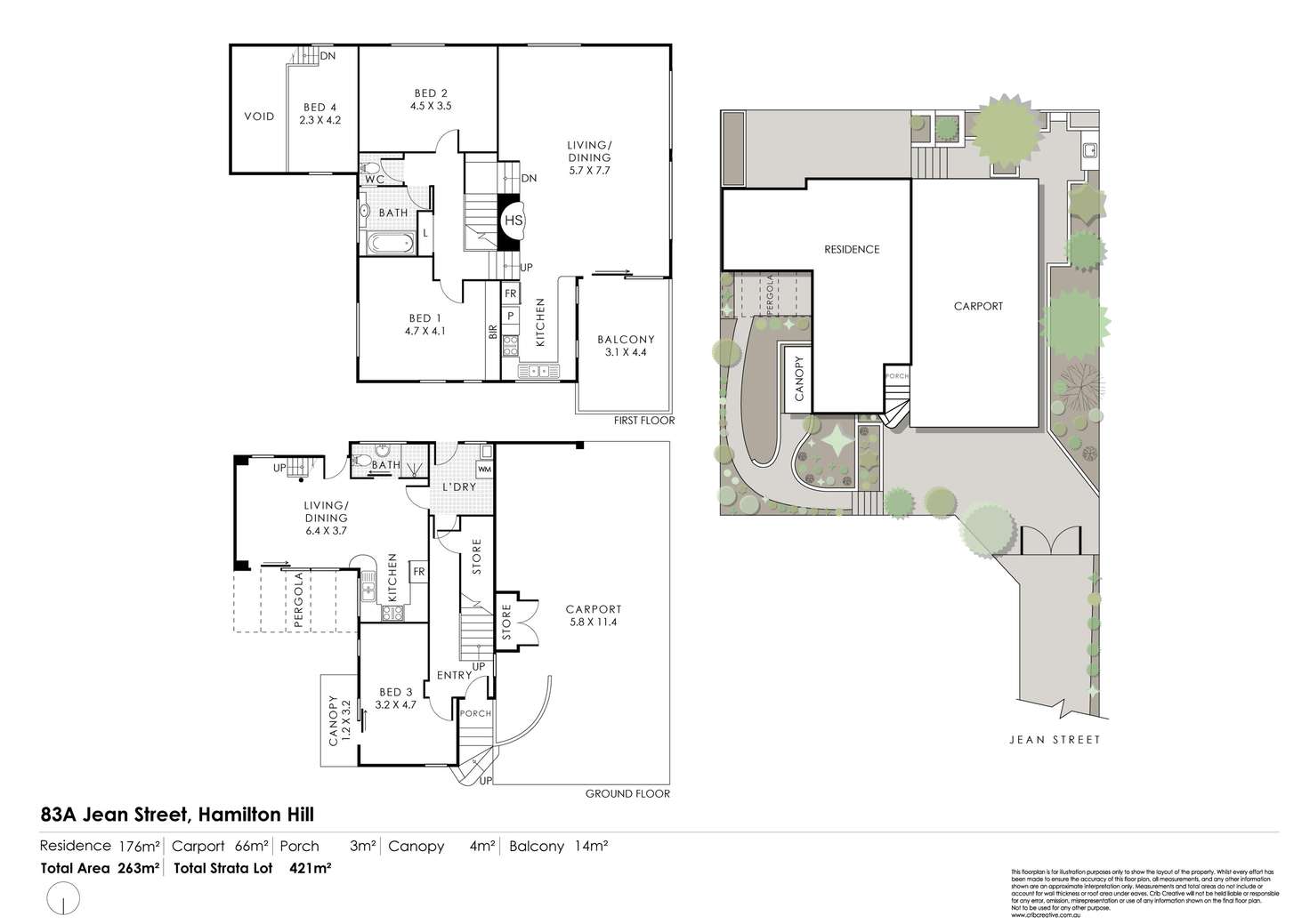 Floorplan of Homely house listing, 83A Jean Street, Hamilton Hill WA 6163