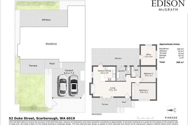 Floorplan of Homely house listing, 52 Duke Street, Scarborough WA 6019
