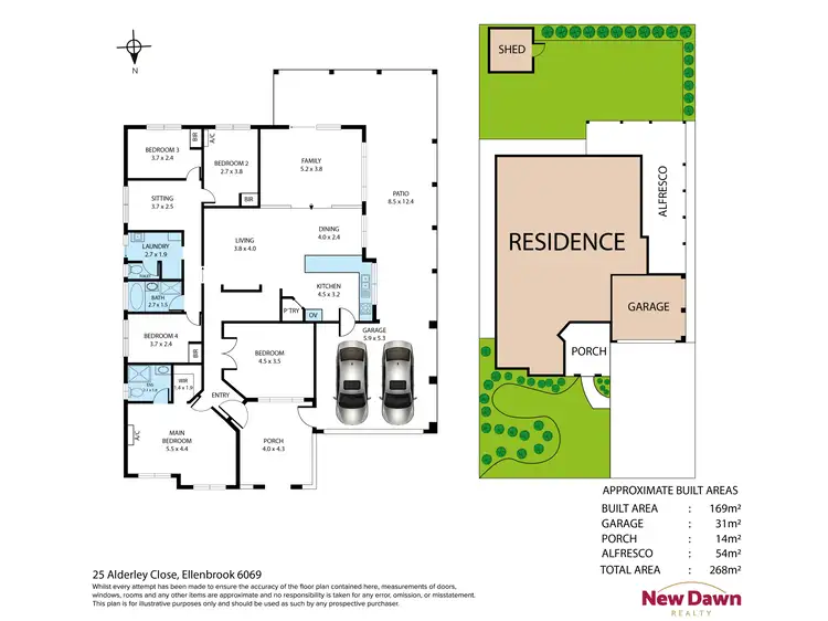 Floorplan of Homely house listing, 25 Alderley Close, Ellenbrook WA 6069