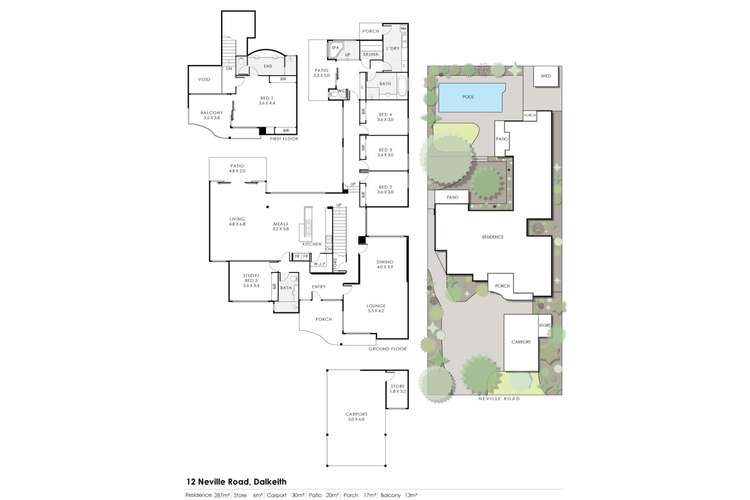 Floorplan of Homely house listing, 12 Neville Road, Dalkeith WA 6009