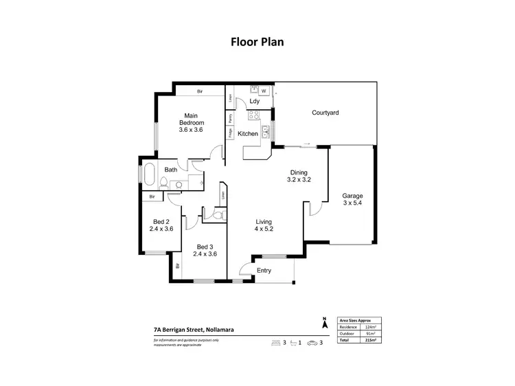 Floorplan of Homely villa listing, 7A Berrigan Street, Nollamara WA 6061