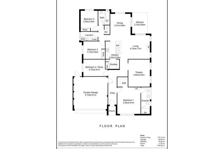 Floorplan of Homely house listing, 11 Covenham Crescent, Aveley WA 6069