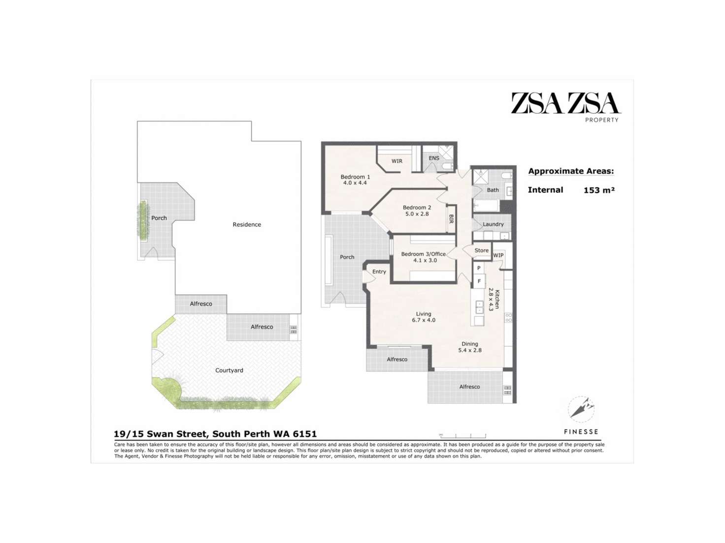Floorplan of Homely apartment listing, 19/15 Swan Street, South Perth WA 6151