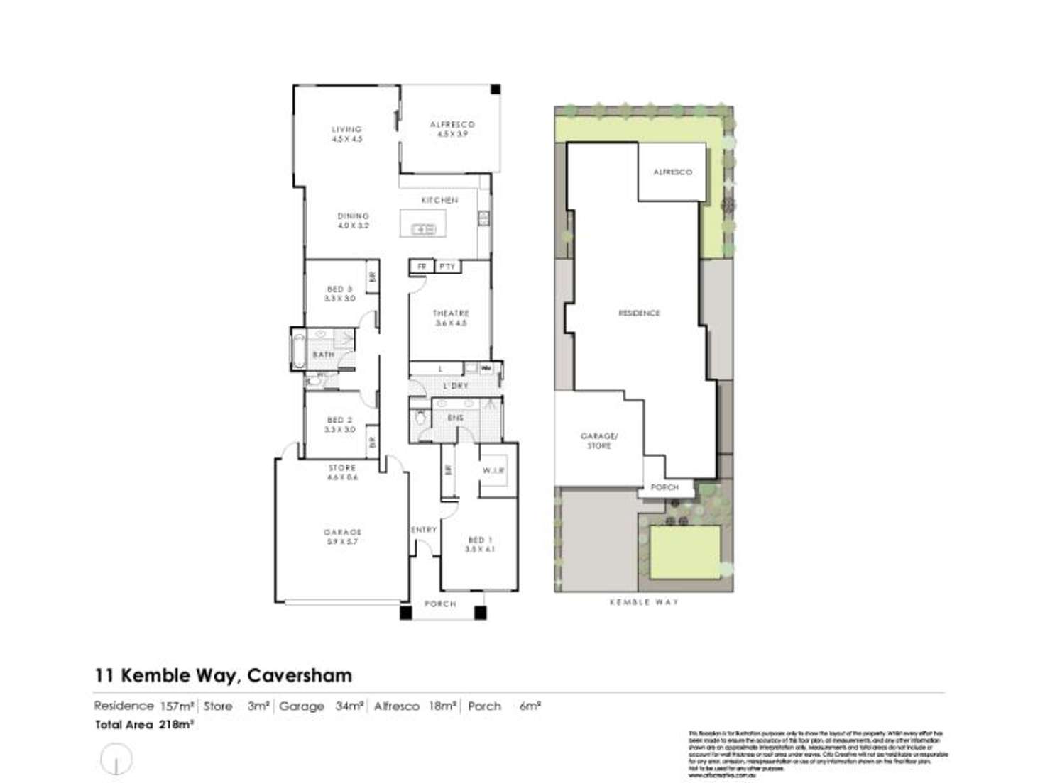 Floorplan of Homely house listing, 11 Kemble Way, Caversham WA 6055