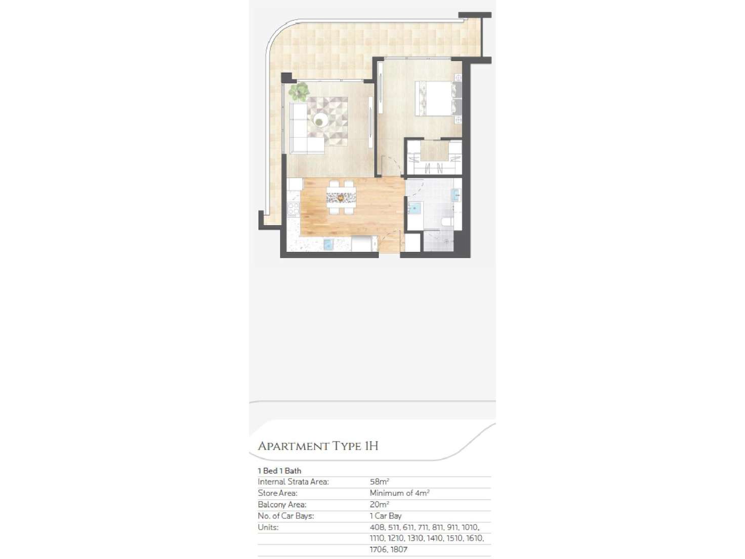 Floorplan of Homely apartment listing, 1210/118 Goodwood Parade, Burswood WA 6100