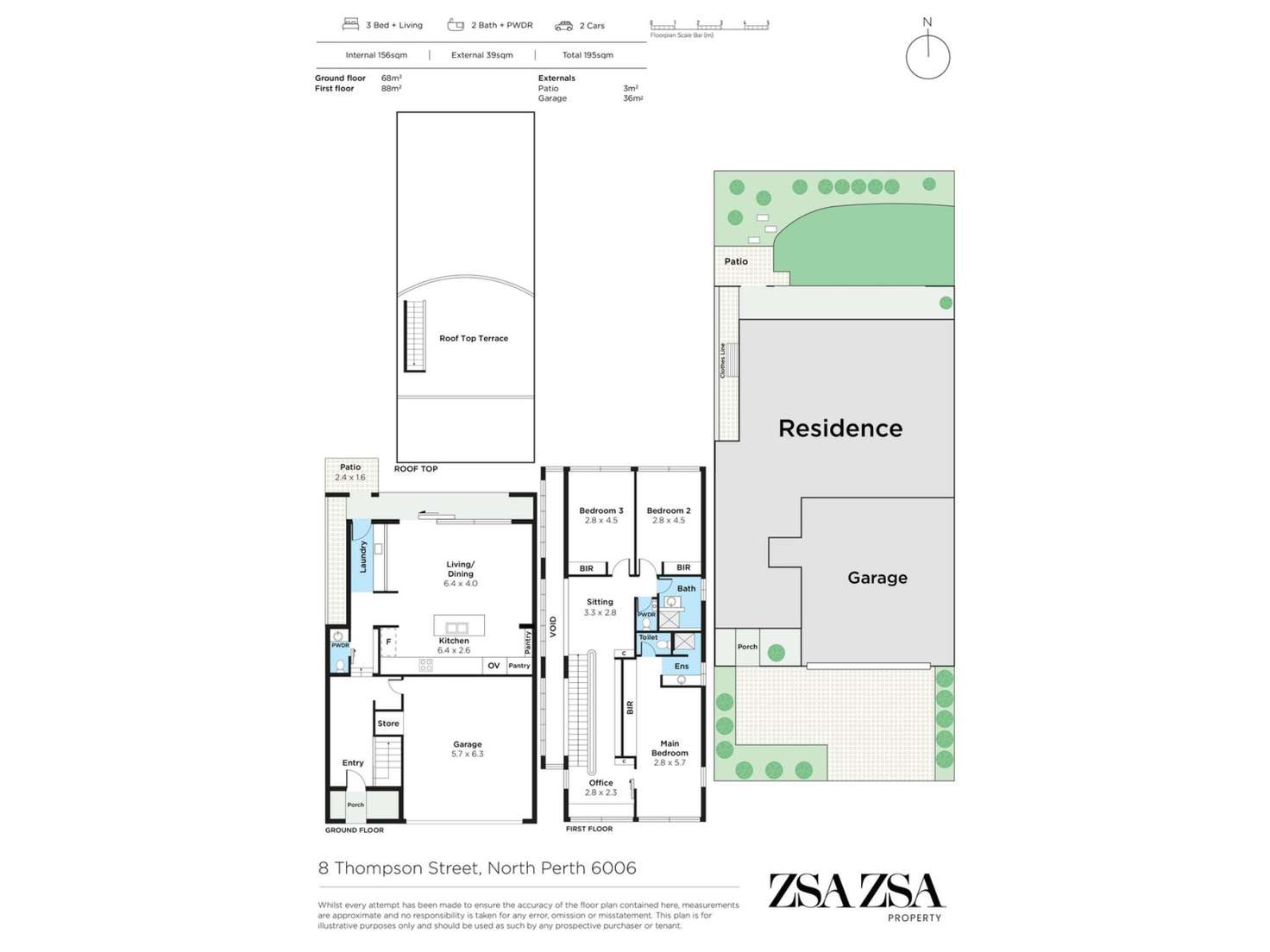 Floorplan of Homely house listing, 8 Thompson Street, North Perth WA 6006