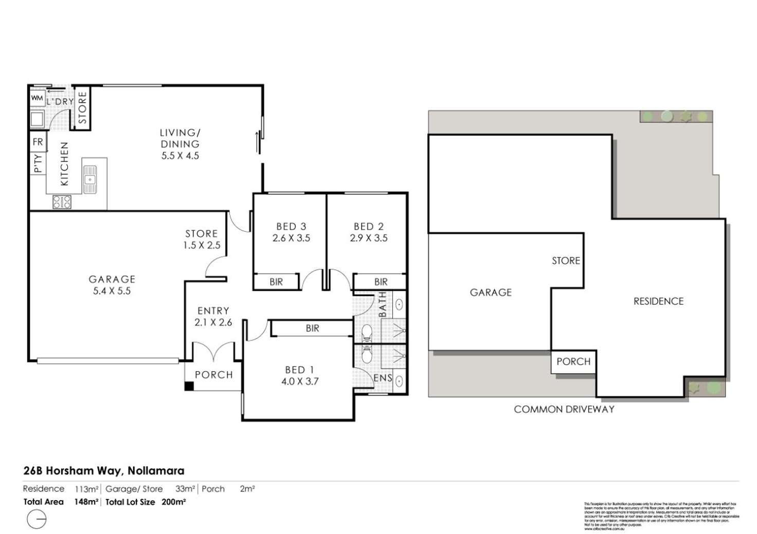 Floorplan of Homely house listing, 26B Horsham Way, Nollamara WA 6061
