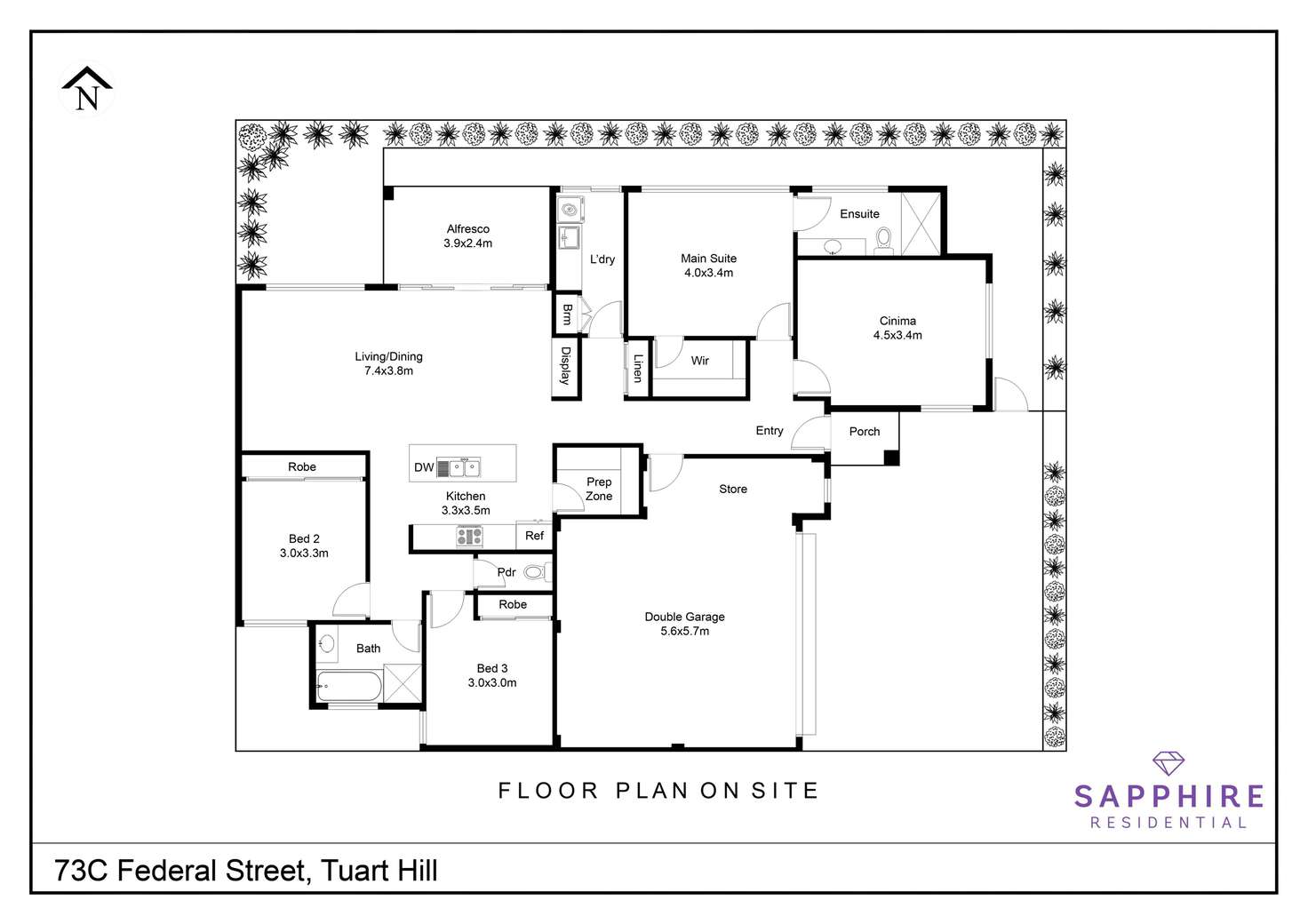 Floorplan of Homely house listing, 73C Federal Street, Tuart Hill WA 6060