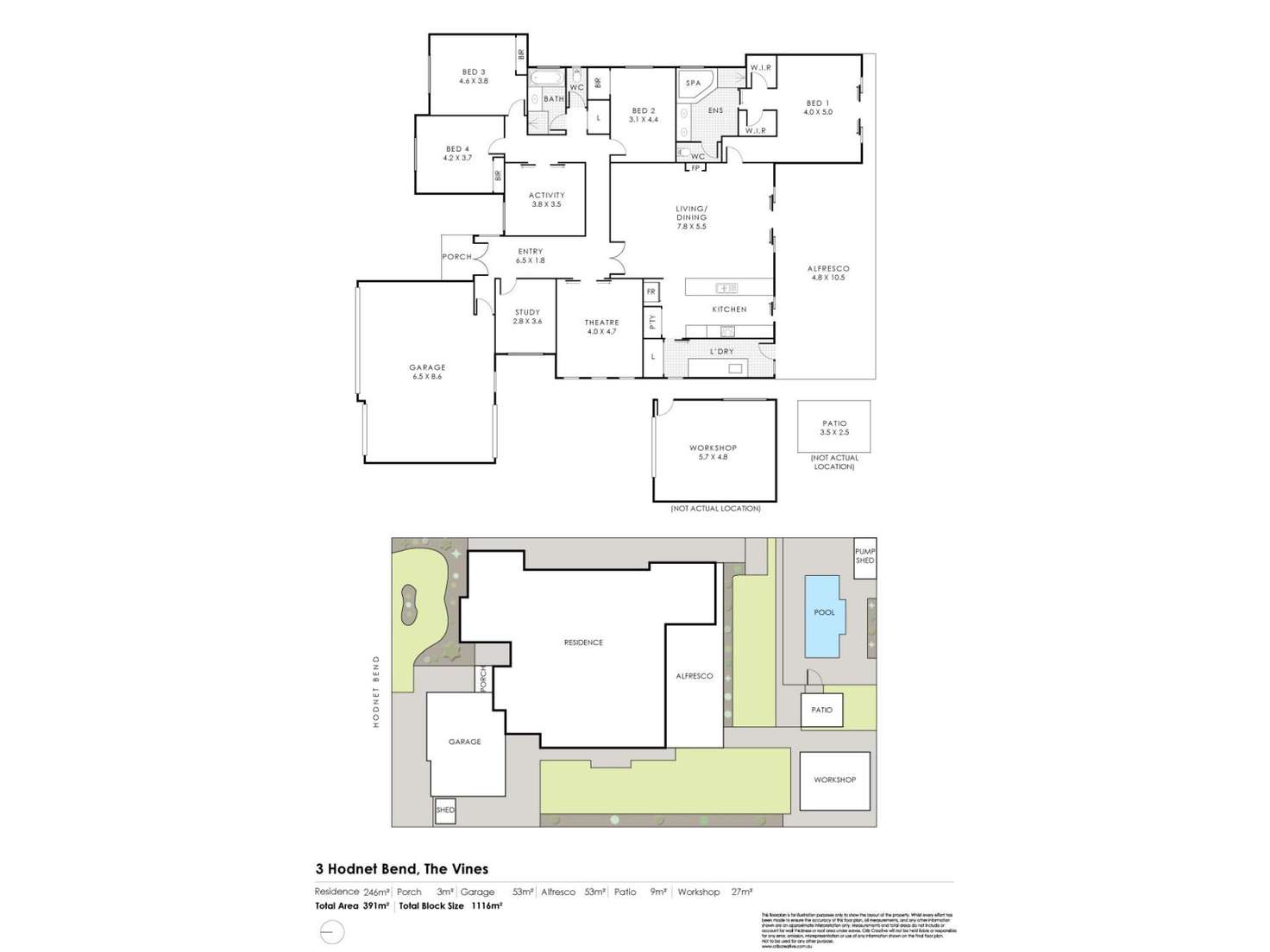 Floorplan of Homely house listing, 3 Hodnet Bend, The Vines WA 6069