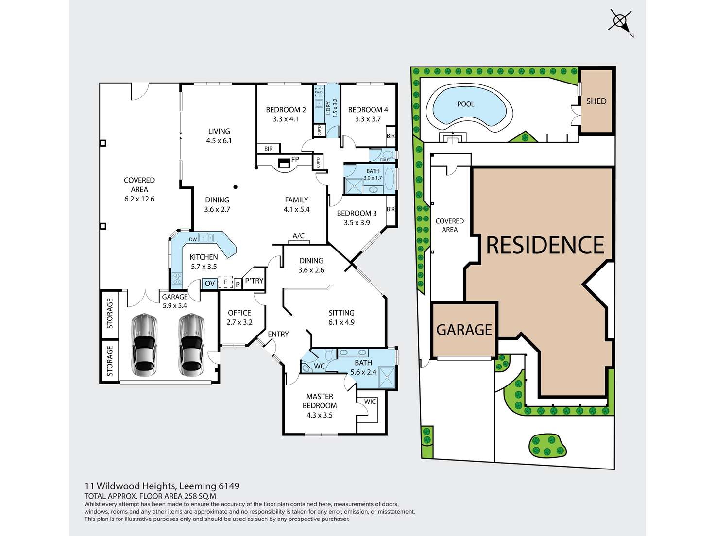 Floorplan of Homely house listing, 11 Wildwood Heights, Leeming WA 6149