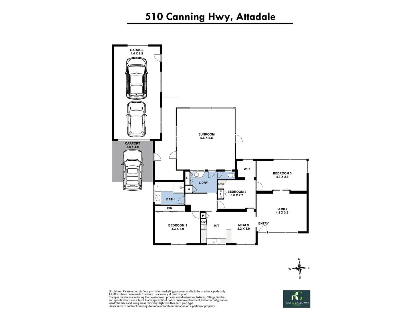 Floorplan of Homely house listing, 510 Canning Highway, Attadale WA 6156