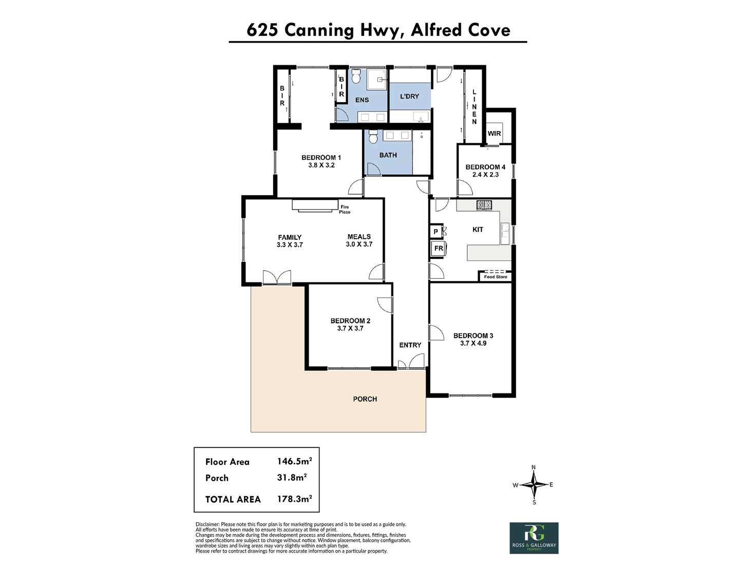 Floorplan of Homely house listing, 625 Canning Highway, Alfred Cove WA 6154