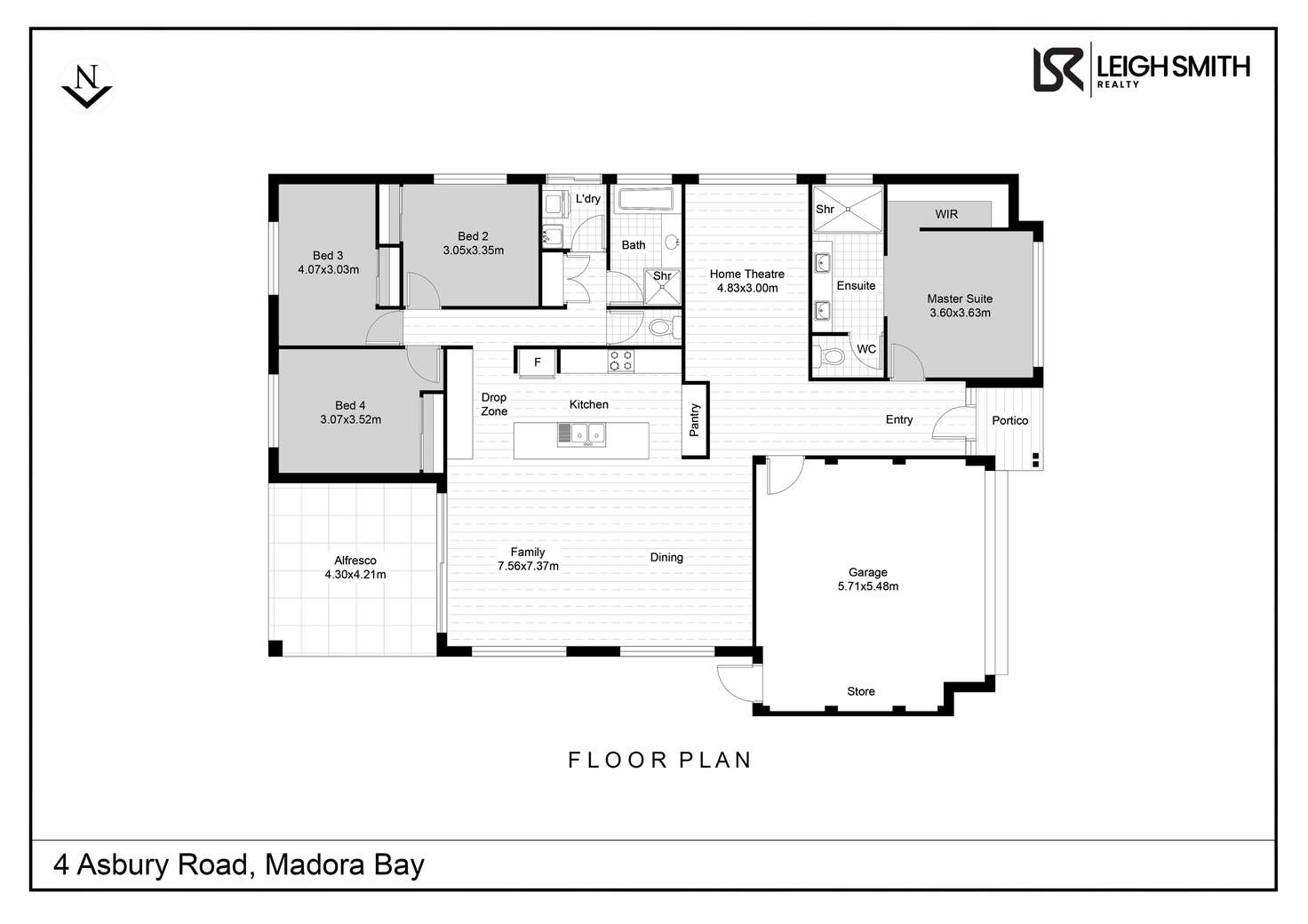 Floorplan of Homely house listing, 4 Asbury Road, Madora Bay WA 6210