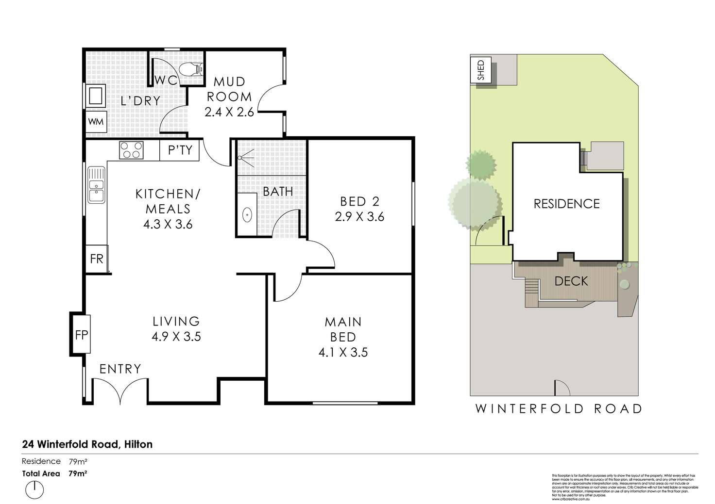 Floorplan of Homely house listing, 24 Winterfold Road, Hilton WA 6163